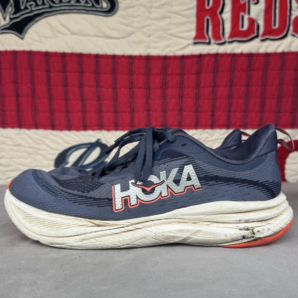 Size 11b - Hoka Skyflow Womens Nautical Dusk Anchor Blue Athletic Running Shoes